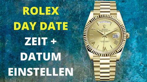 ROLEX DAY DATE Uhrzeit und Datum einstellen 